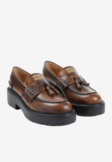 Vintage Leather Tassel Loafers