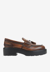 Vintage Leather Tassel Loafers