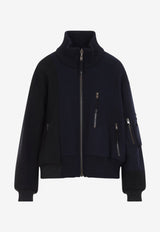 Reversible Spliced Bomber Jacket