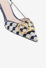 VLogo 40 Crochet Slingback Pumps