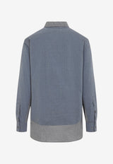 Double-Layer Checked Shirt