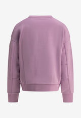 Moncler Kids Girls Logo Print Sweatshirt Purple 8G00014-899PS602_ee80cbc1-880e-4653-b5d8-e02a33d801fb