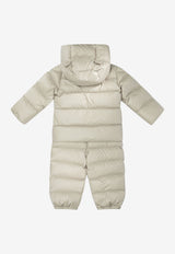 Moncler Kids Babies Deidre Padded Snowsuit Beige DEIDRE1F00001-597YX20N_aaf6b0c6-f571-4fe6-b5c9-680373804d23