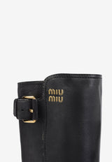 Leather Knee-High Boots