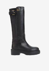 Leather Knee-High Boots