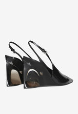 Alaïa 90 Invisible Wedge Slingback Pumps Black AA3G3005I037--999