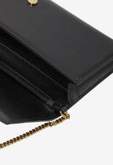 Saint Laurent Kate Baguette Clutch Bag in Grain de Poudre Leather Black 851921-AAGBE-1000