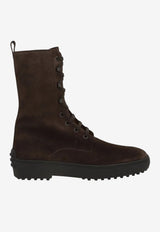 Tod's Winter Gommino Suede Ankle Boots Brown XXW84L0JU70-RE0-S808