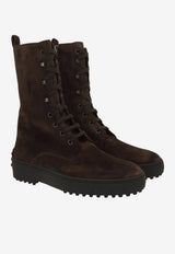 Tod's Winter Gommino Suede Ankle Boots Brown XXW84L0JU70-RE0-S808
