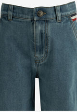 Moncler Kids Boys Logo Patch Straight-Leg Jeans Blue 2A00004-598A1730_63987fb8-d222-4d6f-a7c3-541d7f376965