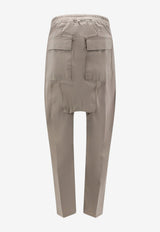 Rick Owens Elastic Waistband Straight-Leg Pants Gray RU02F4380TE34_DUST_70217388