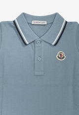 Moncler Kids Baby Boys Logo Patch Polo T-shirt Blue 8A00002-8496F78G_8a9c9a76-25fb-4e05-b572-6eb86a279859