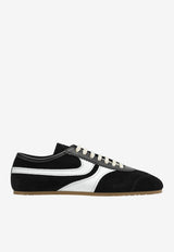 Dries Van Noten Contrast Panel Suede Sneakers Black 0217000133/T_DRVNO-998