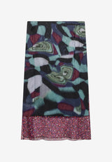 Dries Van Noten Semi-Sheer Printed Skirt Multicolor 1308024025/T_DRVNO-508
