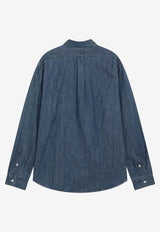 Polo Ralph Lauren Embroidered Denim Shirt Blue 710548539001CO/R_POLOR-DE