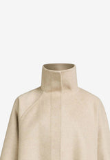 Alaïa Asymmetric Cashmere Coat Beige AA9M1207T500DWS/T_ALAIA-110