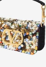 Small Loco Sequin Embellished Shoulder Bag