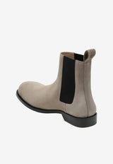 Loewe Bobine Chelsea Boots Beige M816S05X47SUE/T_LOEW-3330