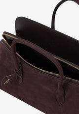 Alaïa Large Delta Nubuck Calfskin Bag Brown AA1L1016CA214332_8ef0d749-a0de-4ec1-8dd8-5e5777dfdbe4
