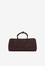 Alaïa Large Delta Nubuck Calfskin Bag Brown AA1L1016CA214332_8ef0d749-a0de-4ec1-8dd8-5e5777dfdbe4