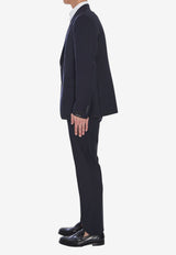 Tagliatore Napoli Single-Breasted Virgin Wool Suit Blue 2FNJ22B01-070001-B5713