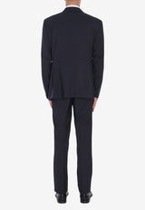 Tagliatore Napoli Single-Breasted Virgin Wool Suit Blue 2FNJ22B01-070001-B5713