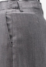 MM6 Maison Margiela Straight-Leg Tailored Pants Gray S52KA0568M35788001F_GREY_70014335