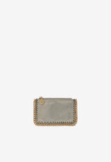 Stella McCartney Falabella Faux Leather Zip Cardholder Metallic 7P0094WP0302/T_STELL-T702