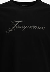 Jacquemus Signature Logo Long-Sleeved T-shirt Black TSU00351AJ00289BLACK_f8d9cf65-0a0b-456e-88f2-77241e523455