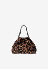Stella McCartney Mini Falabella Leopard Print Drawstring Bag Brown 7B0144WP0742/T_STELL-2018