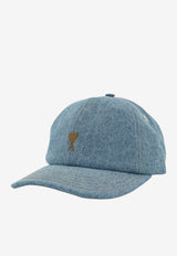 AMI PARIS Ami De Coeur Denim Baseball Cap Denim UCP264DE0139480_BLEUUSED_70231723