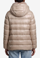 Herno Ultralight Down Jacket with Faux Fur Beige PI002312D-12017Z-1985