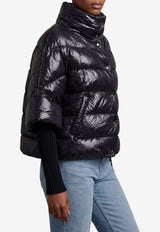Herno Cape-Style Puffer Jacket Black PI002256D-12017Z-9300