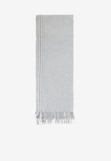Twisted Fringe Silk Scarf
