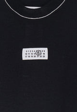 MM6 Maison Margiela Logo Patch Wool Blend Sweater Blue S52HL0066M13037900_BLACK_70014149