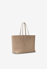 Fendi Medium Roll Grained Leather Tote Bag Dove 8BH444B1E7F1XR8_CORDAMORO_70026752