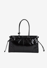 Bonnie Glossy Leather Shoulder Bag