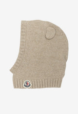Moncler Kids Babies Ribbed Knit Balaclava Beige 3G00004-M428121E_6b7199ef-2c62-493f-811c-c1235f4592cf