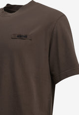 Jacquemus Grosgrain Crewneck T-shirt Brown TSM00133AJ00226BROWN_09d1915a-5ee1-4718-ae05-3b579cc0ae81