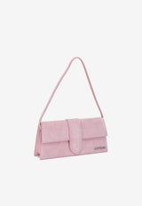 Jacquemus Le Bambino Long Croc-Embossed Suede Shoulder Bag Pink BAW00013AC07A09LIGHT PINK_0d3b8886-bb96-4118-9966-8302f9502965