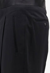 Giorgio Armani Zip Hook Tailored Pants Black GM004577TE10043UC001_BLACK_70231651