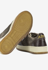 Autry Medalist Suede and Leather Low-Top Sneakers Brown AULWCJ01_652e5b0b-1794-4cf4-a385-77be655757bc