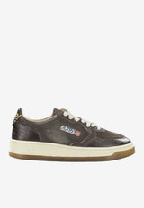 Autry Medalist Suede and Leather Low-Top Sneakers Brown AULWCJ01_652e5b0b-1794-4cf4-a385-77be655757bc