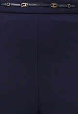Elisabetta Franchi Tailored Flared Pants Blue PA19866E2H88_Blu_70224491