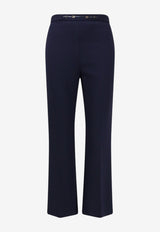 Elisabetta Franchi Tailored Flared Pants Blue PA19866E2H88_Blu_70224491