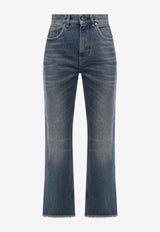Golden Goose DB Derin New Cropped Flare Jeans Blue GWP00843P00062150100_Blu_29857136