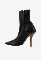 Alaïa 90 Square-Toe Ankle Boots Black AA3O2018I106999_NOIR_44245628