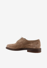 Brunello Cucinelli Suede Lace-Up Shoes Beige MZUPAIT654C4298_KOALA_58257029