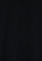 Loro Piana Classic Baby Cashmere Sweater Black FAN1201M047_BLACK-GREY MELANGE_70281670