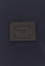 Dolce & Gabbana Logo Patch Wool-Blend Vest Navy G9BMWTFURK8_B3681_Blu_29843450